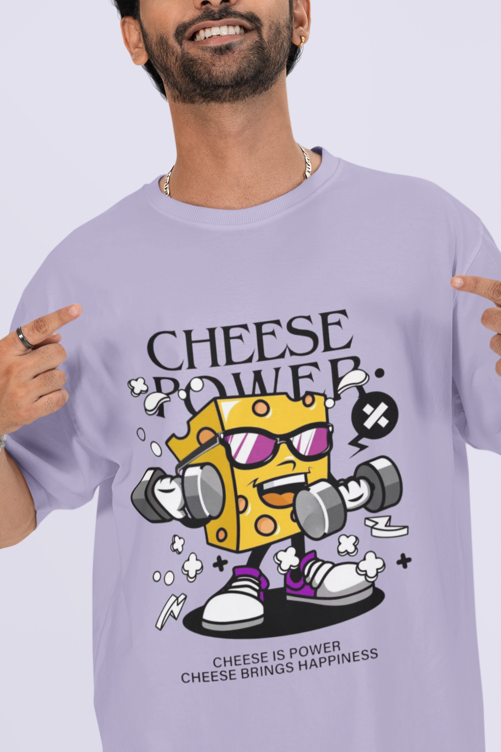 Cheese Power Oversized T-shirt