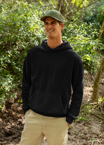 Solids : Black Hoodie