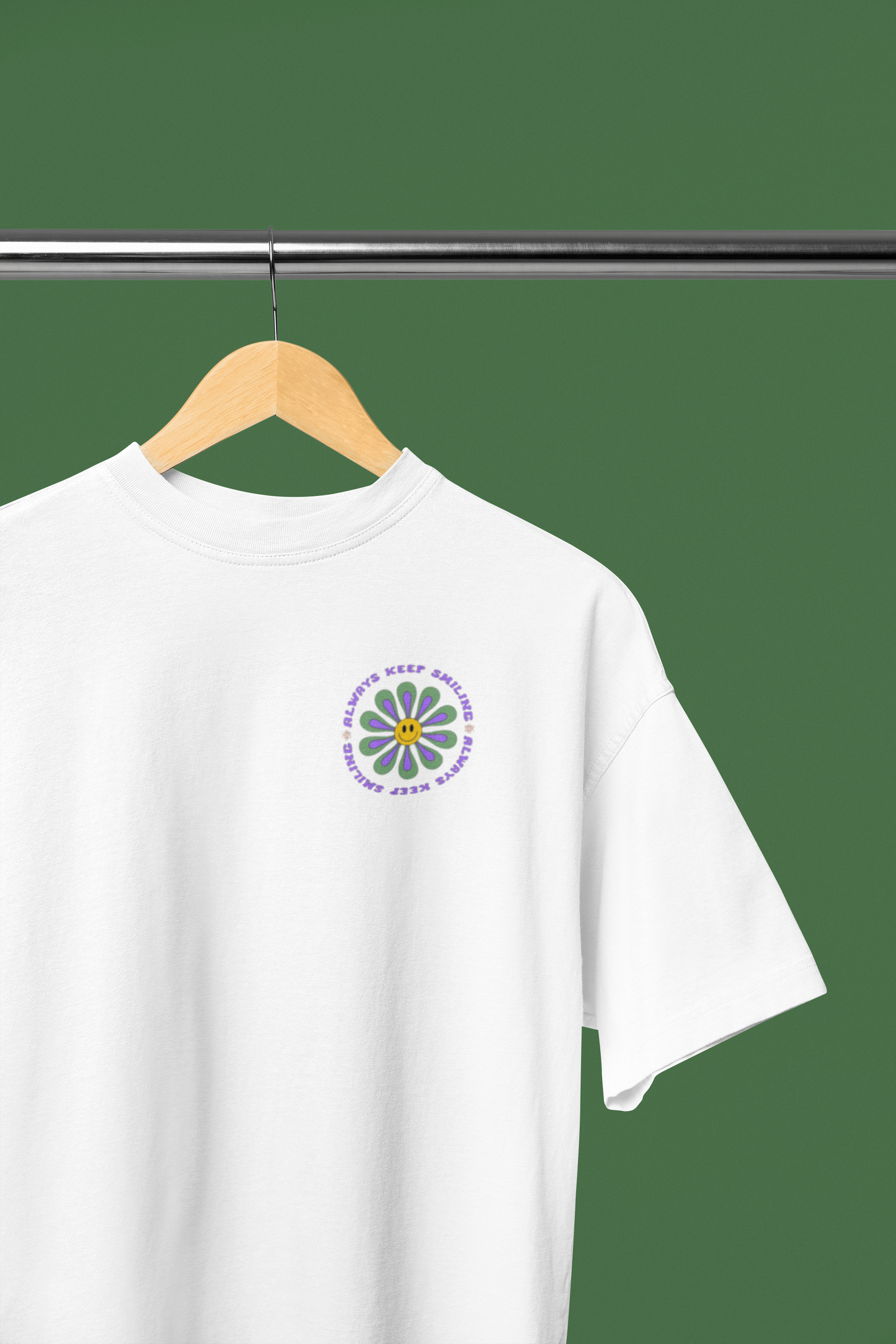 Always Keep Smiling Oversized T-shirt