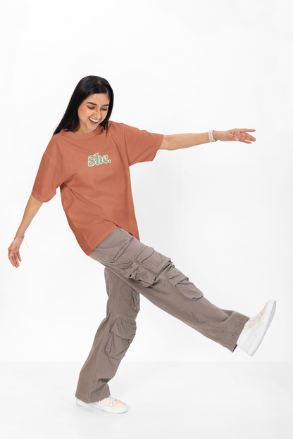 She Oversized T-shirt