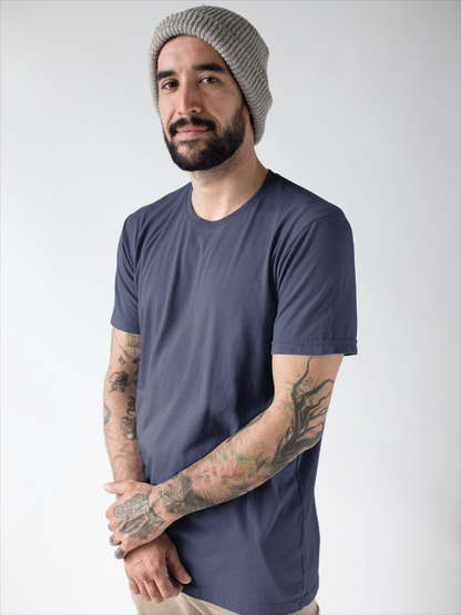 Solids : Navy Blue Classic T-shirt