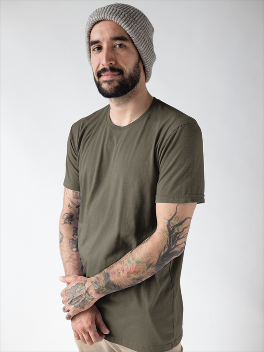Solids : Olive Green Classic T-shirt