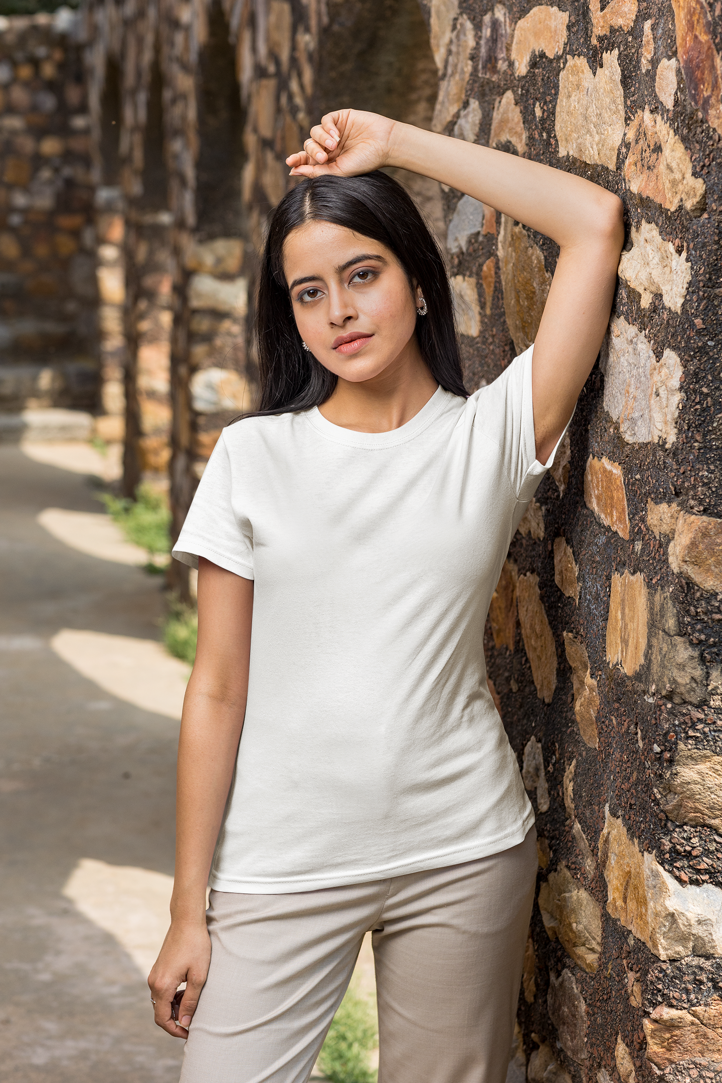 Solids : White Classic T-shirt