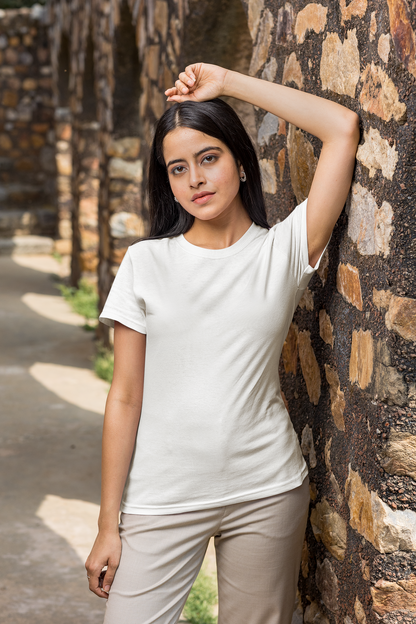 Solids : White Classic T-shirt