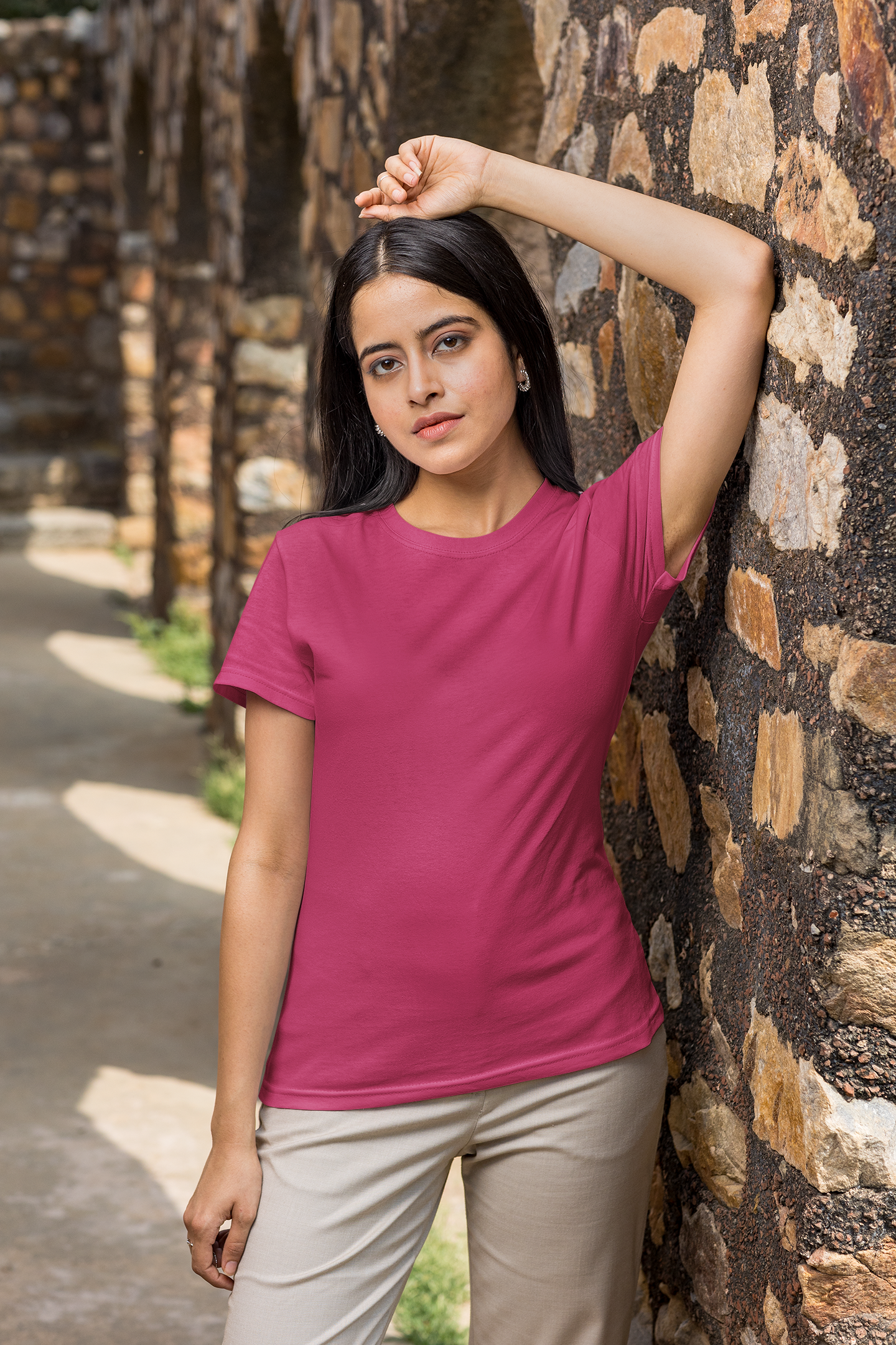 Solids : Pink Classic T-shirt