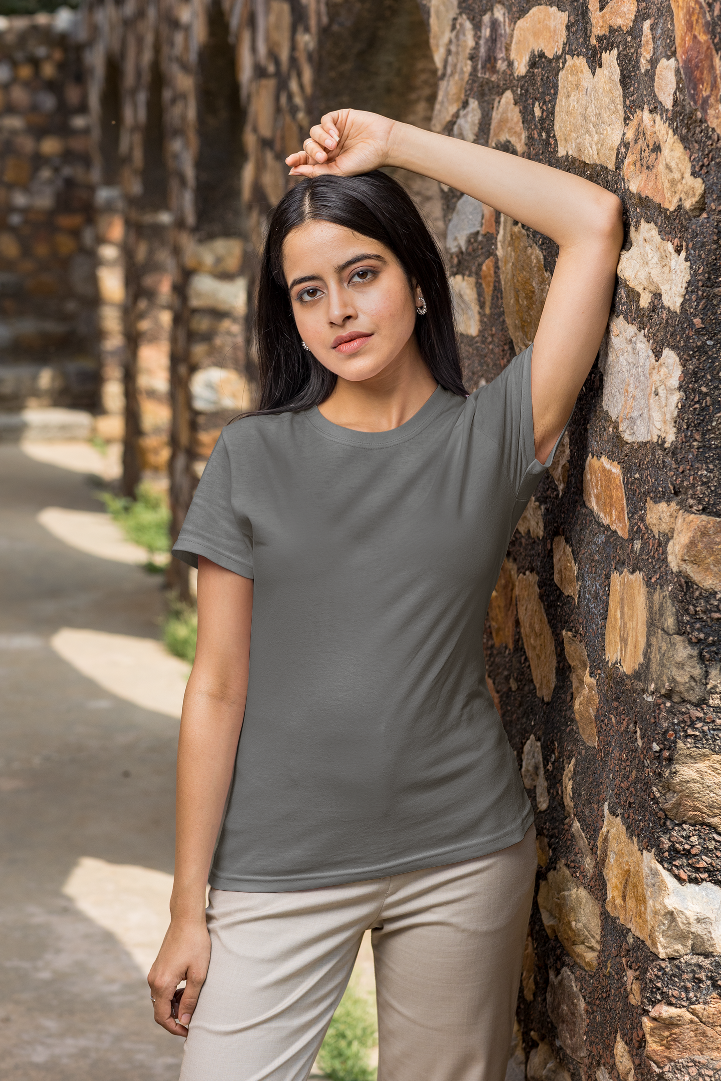 Solids : Grey Classic T-shirt