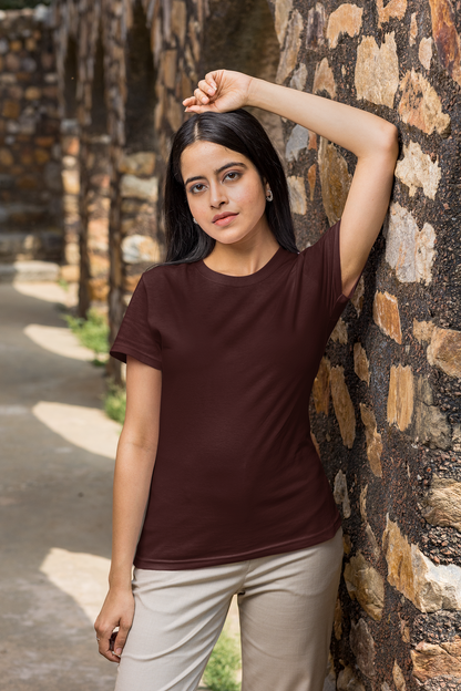 Solids : Maroon Classic T-shirt