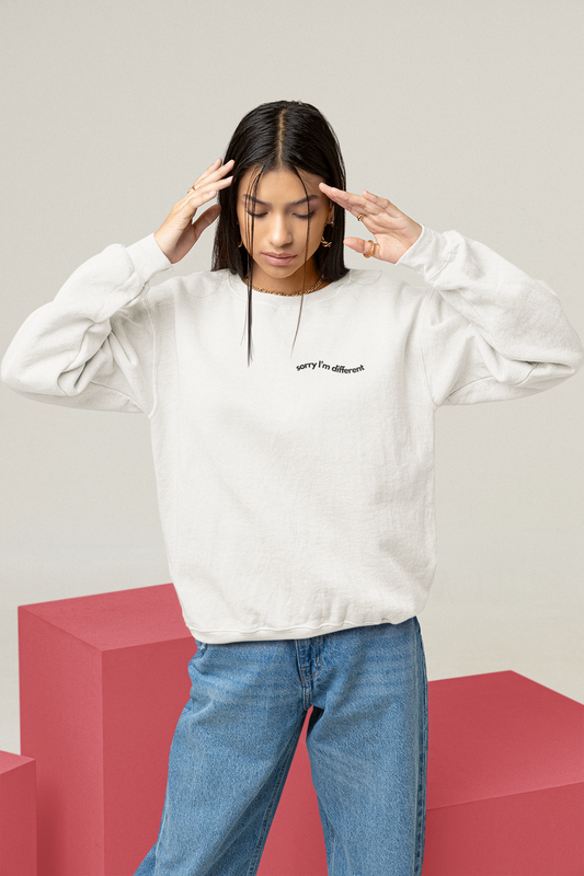 Sorry I'm Different Oversized Sweatshirt