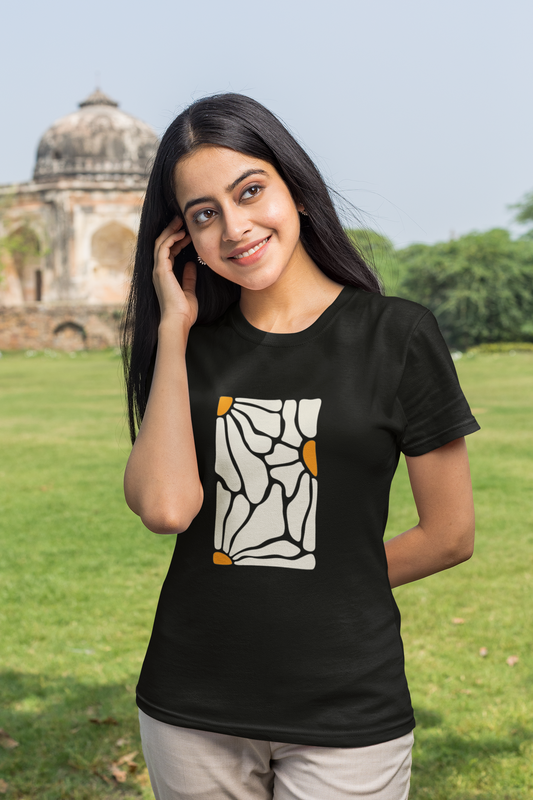 Abstract Flower T-shirt