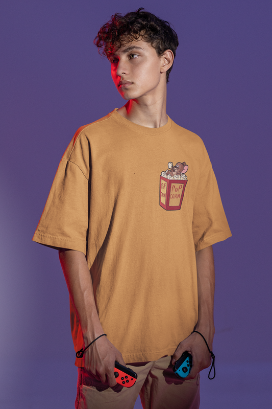 Pop Corn and Jerry Oversized t-shirt